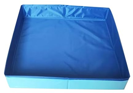 Piscinas de Perros Plegables, Petos de Plás-Tico Piscina, bañera portátil de Cachorro Ducha Gato Ducha Piscina para Perros pequeños medianos Grandes Grandes, 50x50 cm