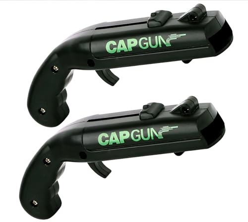 Cap Gun Bottle Opener,Funny Shooting Gun Creative Opener for Family Gatherings Party Games Bar Outdoor BBQ,Cool Gifts for Father's Day Birthday Christmas (2, Black)