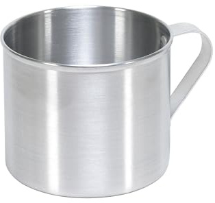 Imusa USA Aluminum Mug for Stovetop Use or Camping 1.25-Quart, Silver | Bare Aluminum Finish, Comfortable Side Handle, Ideal for Stovetop or Camping, Perfect for Outdoor Activities