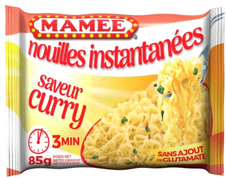 Mamee Oriental noodles, nouilles orientales assaisonnées au curry - Le sachet de 85g