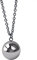 DP DESIGN V2 Chaîne avec Pendentif Appeleur d'anges Bola mexicain de grossesse Argenté 2,2 cm Longueur chaîne 126 cm, Argent sterling