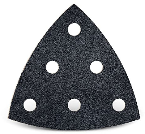 MENZER Black Klett-Schleifblätter, 93 mm, 6-Loch, f. Deltaschleifer, Siliciumcarbid (50 Stk.) K100