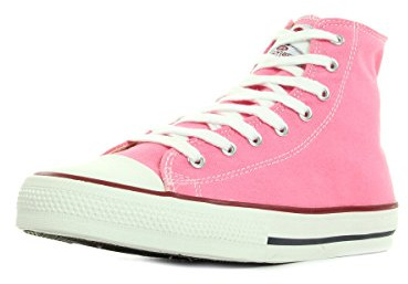 VICTORIA BOTIN Basket Autoclave - Sneaker a Collo Alto Donna, Rosa, 37 EU