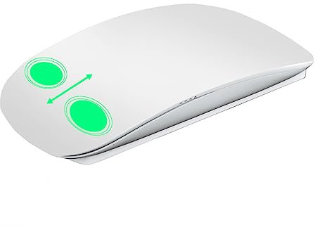 UrChoiceLtd Wireless Mouse TM-823 2.4GHz Wireless Slim USB Mouse Ottico ergonomico Multi-Touch con Scorrimento per Apple MacBook PRO Notebook (Bianco)