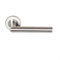 Paire de Poignées de porte sur Rosaces Rondes  Elsa Angle Vif  inox 304 KLOSE BESSER - Sans rosaces de fonction
