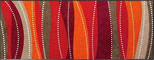Erwin Müller Fußmatte Saarburg, Schmutzfangmatte, Sauberlaufmatte rot Größe 40x100 - rutschfest, langlebig, pflegeleicht, für Fußbodenheizung geeignet, ca. 7 mm Höhe