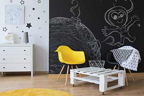 Decords Kreidetafel Wandtag Schwarz Küchenaufkleber - Mehrweg-Schrift auf Vinylaufkleber - Tafel Kreidetafel Lang Kleber Kinder Löschbare Aufkleber