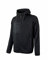 U-Power Rainbow, Felpa con Zip Intera, Tasche Ampie, Morbido Pile, Tessuto in Cotone Stretch, Collo Alto, Cappuccio Regolabile, Abbigliamento Invernale Confortevole (BLACK CARBON - XL)
