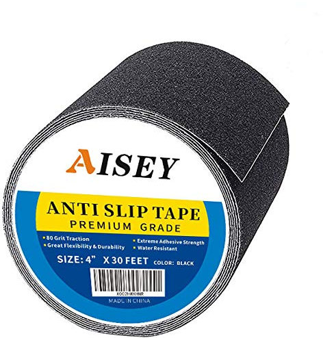 10cm*9.2m Anti Slip Tape Grip Traction Outdoor Stair Treads, Non Skid Safety Tape for Stairs, Steps, Floors, Ramps, Skateboard Black