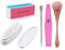 Dip powder tool Kit with French Nail Dipping Powder Container Tray Nail Duster Brush Nail Files Buffer Block and Nails Dip Powder Nail Art
