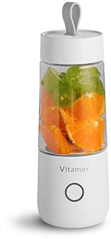 CYONGYOU 350ml exprimidor eléctrico portátil de frutas USB de carga de la máquina del batido de leche Juicer Blanco
