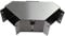 Barad cable duct corner piece made of stainless steel - elbow angle and top lid + hinge and toggle lock