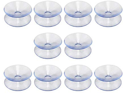 MOVKZACV 10Pcs Double Sided Suction Cups Slip-proof Double Sided Sucker Pads Transparent Table Spacers for Glass Table Top
