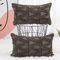 Madizz 2er Set Sanft Plüsch Kurze Wolle Samt Dekorativ Zierkissenbezüge Luxus Stil Kissenbezug für Sofa für Schlafzimmer Taupe 40x60 cm Rechteckig