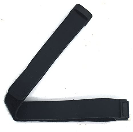 Hook and Loop Ankle Strap for Fitbit Luxe Fitness Tracker, Ankle Band for Men and Women (Black)
