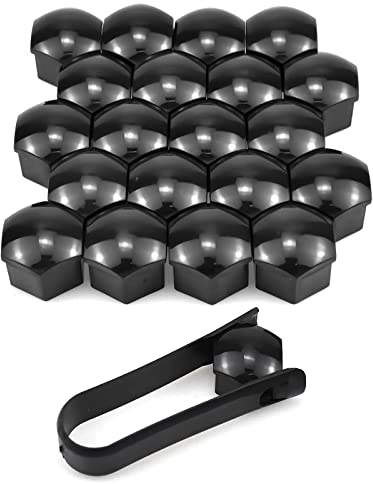 Mutternabdeckungen, Sechskant-Reifen Muttern-Abdeckungen, 20 Stücke Radmutterkappen, Radmutter Kappe Universal, Universal Reifen Mutter, Radbolzen Kappen, Rad Mutter Cap Mit Entfernung Werkzeug, 17mm