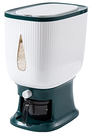 Distributeur de Riz Automatique 10Kg Avec Tasse de Rinçage - Stockage Intelligent et Seau Domestique - Boîte-A