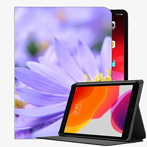 YENDOSTEEN Funda Compatible con iPad Mini 3/2 /1,Pétalos de Flores moradas Resistente a Impactos Suave Carcasa Cover