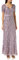 Maya Deluxe Damen Maxi Embellished Sequin Dress Long Short Sleeve V Neck High Empire Waist A Cut Shiny Prom Wedding Brautjungfernkleid, Moody Lilac, EU 46