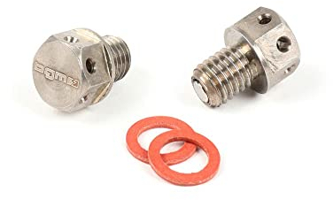 BGM Ölablassschrauben-Set, M8x8mm mit Neodym Magnet, kompatibel für Vespa Largeframe und Smallframe Ersatz Getriebeölschraube