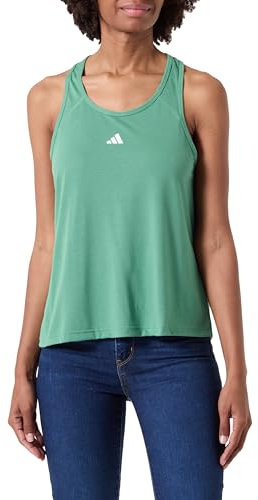 adidas Damen Train Essentials Minimal Branding Racerback Tank Top Tanktop, preloved Green, XL