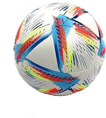 World Cup Quality League Quality Soccer Ball Size 5 Thermally Bonded Match Ball Seamless Stitching- Official Match Weight- Professional Grade Leather- Pelota de Futbol (Size 5, World Cup)