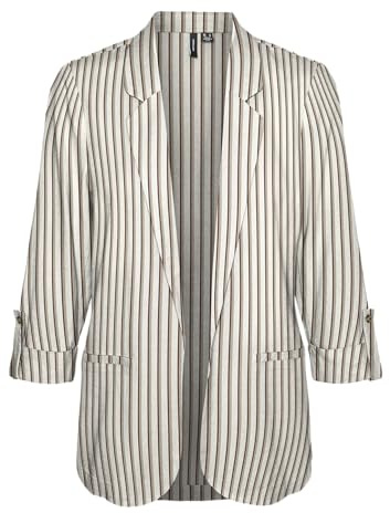 Vero Moda Blazer pour Femme, Birch/AOP : Heidi, L