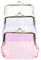 YARNOW 3pièces Porte-Monnaie Transparent avec Design à Fermoir Pochette pour Femmes Et Filles Idéale pour Écouteurs Et Petits Objets Couleurs
