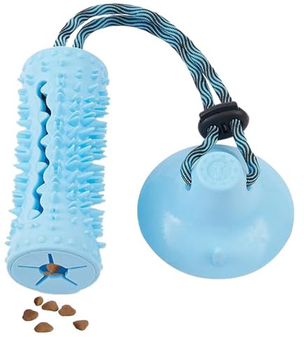 Fulenyi Jouet pour chiens avec ventouse, jouet interactif pour tirer des chiens avec ventouse - Jouets à boules distributrices de nourriture, jouets indestructibles pour chiens pour réduire le