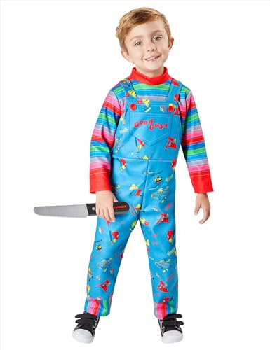 Rubies Child's Play 2 Chucky Toddler Foam Knife Monkey Costume for Halloween Theme Parties, 4T