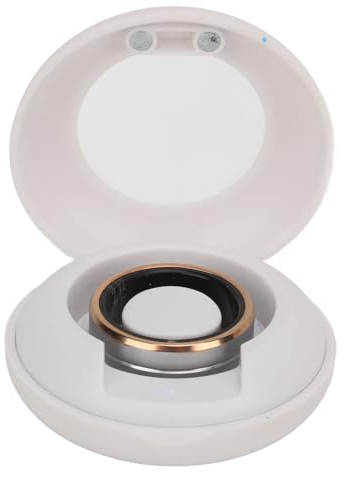Smart Ring Health Tracker, Keramik Edelstahl Smart Ring Schlaf Fitness Tracker, Kamerasteuerung IP68 wasserdichte Schlafüberwachung Smart Health Ring mit APP für Männer und