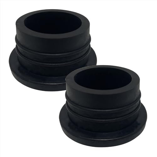 Goldyida Lot de 2 patins en caoutchouc pour échelle de piscine - Protection contre les chocs - En caoutchouc - Pour échelle de piscine - Noir