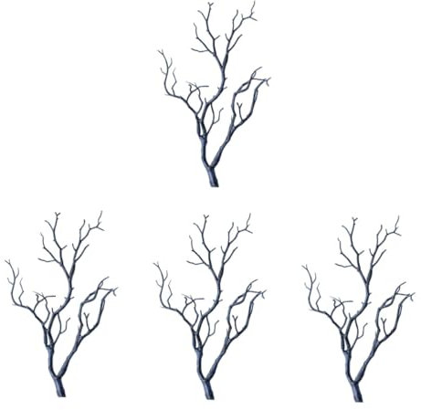 Warmhm Branche De Noisetiers Branche Noire Decorative Branches d'arbre Artificielles 12 Pièces Fausses Branches pour Décoration Branche De Vase Artificielle