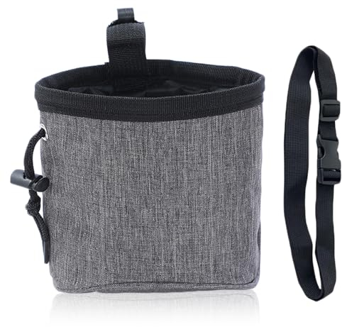 Sacca per Cani per Addestramento del Cane, Porta Premietti per Cani, Multifunzionale Borsa Porta Snack Cane con Dispenser per Sacchetti, Cintura Regolabile