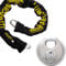 Burg Wachter SKM 6/60 SPL 60cm 6mm Security Chain & Stainless Steel Disc Padlock, Black
