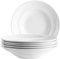 MÄSER, Serie Barca, Pastateller Set für 6 Personen, Teller für Pasta aus Porzellan, schlicht, elegant, zeitlos, Porzellan, weiß