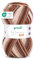 Gründl Wolle Big Mamma Print - XXL Wolle zum Stricken mit Farbverlauf - Weich und hautfreundlich - 100% Polyacryl - 1 Knäuel 400 g / 1040 m - Nadelstärke 3,5-4,5 - kupfer-haselnuss-greige-creme