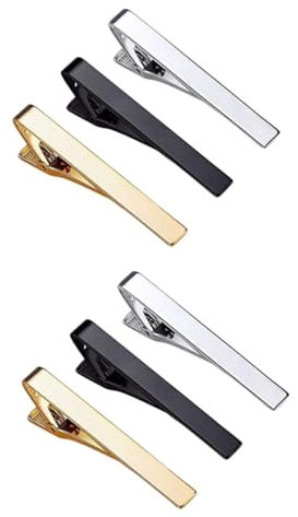 OATIPHO 6pièces Pince à Cravate Pour Hommes De Accessoire Élégant Pour Mariages Affaires Maintien Sécurisé Pour Cravates Régulières