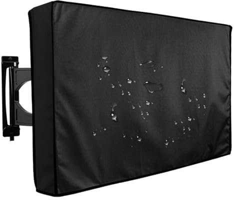 Oudoor TV Cover for 30''-32'' TV Cover for Ouside 600D Weatherproof & Dust-Proof Oudoor Enclosure with Remote Pocket for LCD, LED, Plasma Outdoor