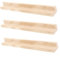 VILLFUL 3 Pezzi Supporti per Domino Legno Naturale da Organizer per Giochi Domino Trays per Mexican Train e Crafting Design e Compatte