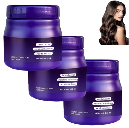 Glättungscreme für Damen, Anti-Frizz-Keratin-Haarcreme für natürlich seidiges, langanhaltendes Haar – Schluss mit Frizz!