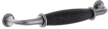 cyclingcolors 1x Möbelgriff Schwarz Antik 128 mm Lochabstand Schublade Schrank Vintage mit Schraube