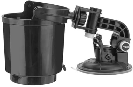 Recessed Folding Cup Drink Holder, Adjustable Window Suction Cup Car Drink Holder, Window Mount Black Vehicle Bottle Rack, 4.41x4.02x4.72 In, For Trucks Vehicles
