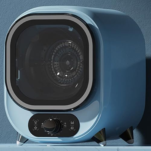 GwlThixion Mini Secadora 450 W, Genérico Secadora de Condensador Pequeña, Secadora EléCtrica Ropa,Capacidad De 0,8 Kg, Ideal para Departamentos Y Casas Blue