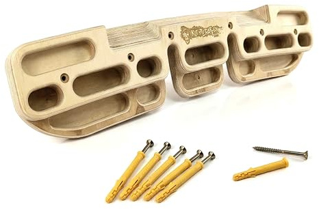 Fingerboard Klettern aus Holz – Hangboard für Bouldern, 60 x 13 cm