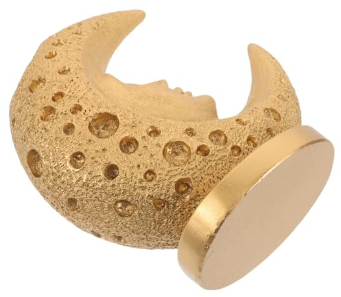Toyvian Mondgesicht Blumenvase aus Kunstharz in Gold für Wohnaccessoires mit Minimalistischer Form und Einfacher Reinigung als Tischdekoration im Zuhause