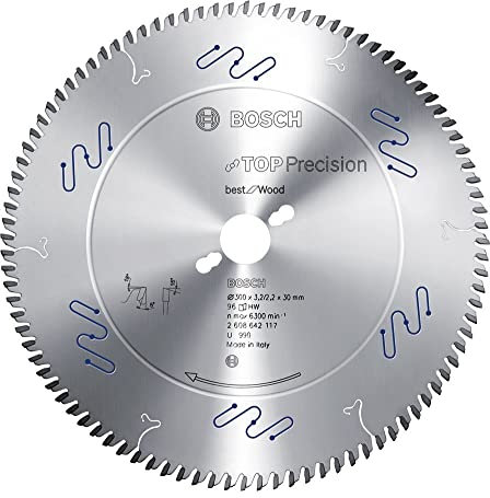 BOSCH Kreissägeblatt Top Precision Best für Wood, 500 x 30 x 4,4 mm, 60, 2608642125