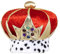 W WIDMANN MILANO Party Fashion 3399W - Luxus Superkrone, aus Samt, mit Edelsteinen dekoriert, Adel, Royal, Hut, Kopfschmuck, Accessoire, Mottoparty, Karneval