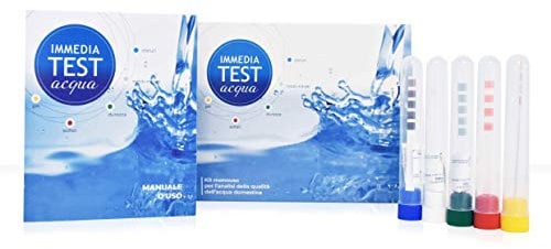 ImmediaTest-acqua - Kit fai-da-te per l'analisi della qualità dell'acqua - Esclusivo brevetto Universitario