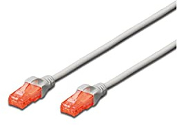 ewent IM1010 Netzwerk-Patchkabel, Cat 6, U/UTP, AWG 24/7, 2 RJ45-Stecker, Weiß